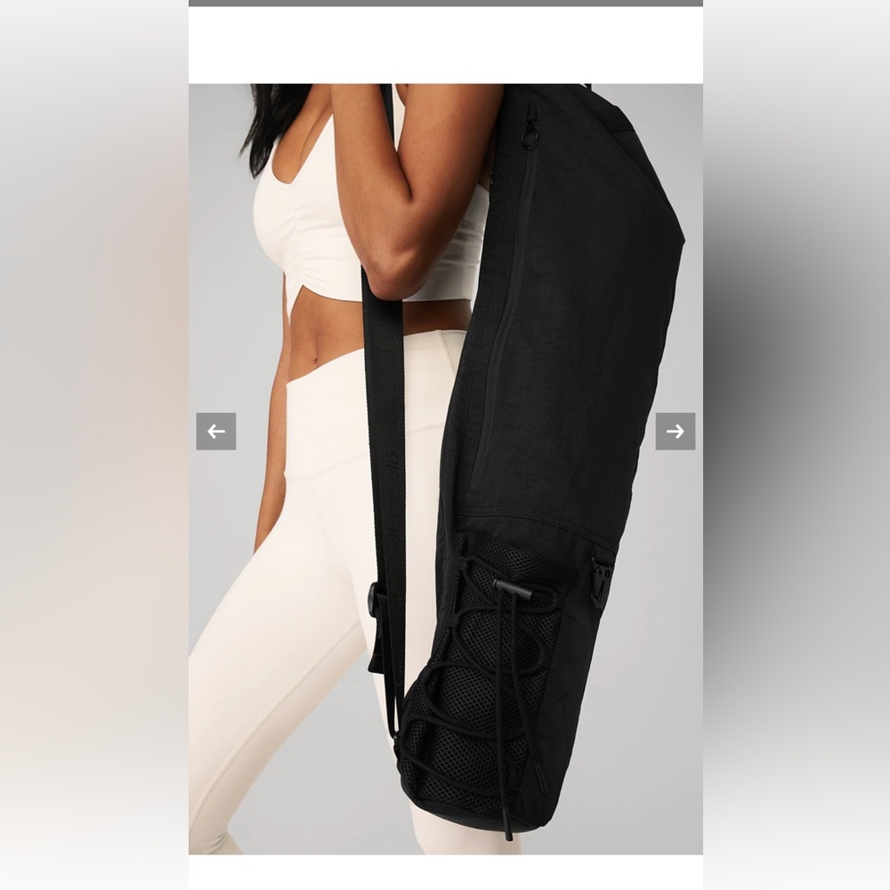 BRAND NEW Alo Black Yoga Mat Bag — NEVER USED